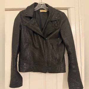 Liebeskind quilted buffalo leather jacket M